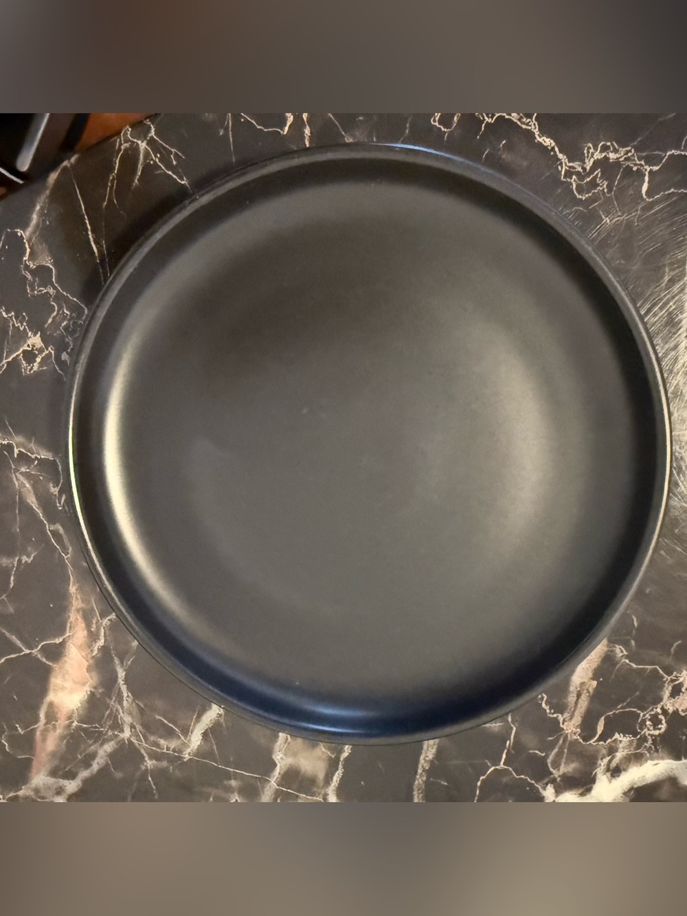 Matte Black Porcelain Plate 6” Elegant Round Serving Plate Salad Dessert Small